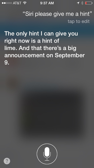 Illustration for article titled Siri Has a Lot To Say About Apple's Big Announcement